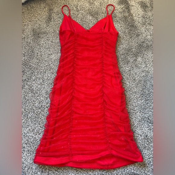 Lucy in the Sky Red Mini Dress - Picture 4 of 4